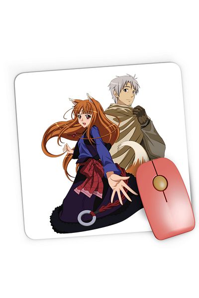 OEM Mousepad Gaming Spice And Wolf Holo Valentines Day Anime, 21x19 cm