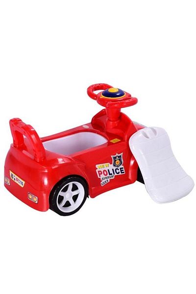Bebeking Car-Shaped Musical Potty for Kids with Steering Wheel - Red
