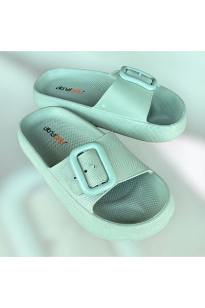 AkınalBella γυναικείες παντόφλες με μονή πόρπη eva beach pool casual