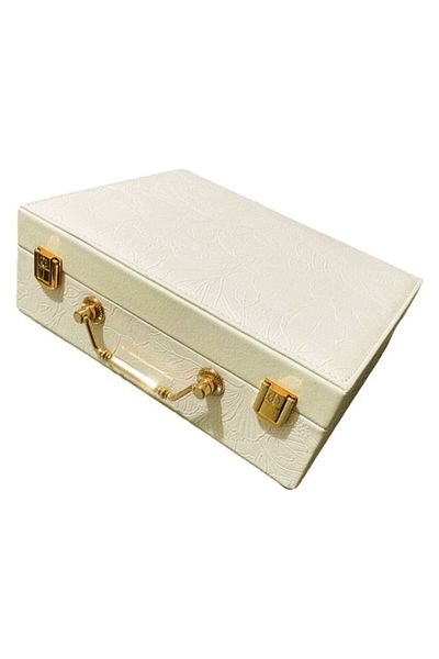 BLA BLA FOAM Elegant Jewelry Box with Multiple Compartments – Suitcase Design, Perfect for Travel and Organizat