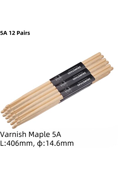 choice2 5A 12 Pair Miwayer 1 Pairs 5A/7A Premium Maple Drumsticks Mallets Ide...
