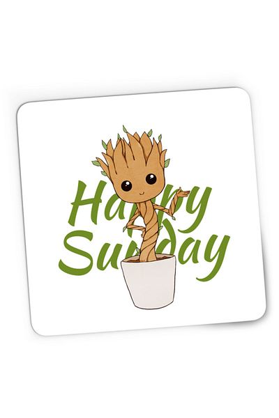 OEM Mousepad Gaming Baby Groot Sunday Happy Marvel DC Happy Smile, 21x19 cm