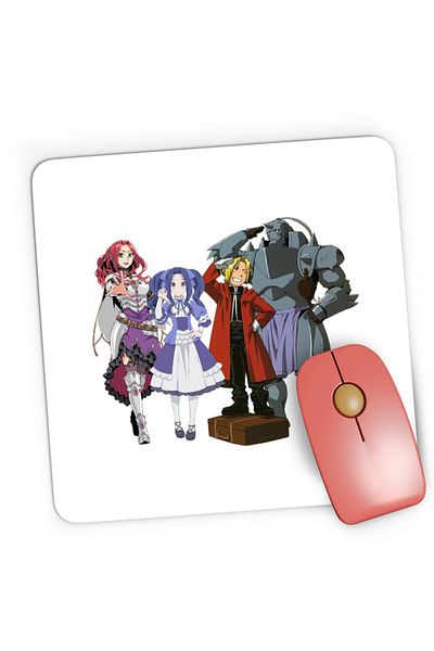 OEM Mousepad Gaming Rising of the Shield Hero Malty Melty Sisters Elric Brothers Full Metal, 21x19 cm