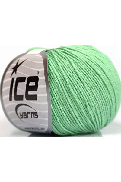 Ice yarns 4x50 جرام. خيوط أميجورومي قطنية أكريليك، خيوط قطنية بلون أخضر نعناع...
