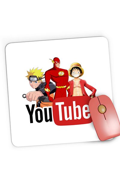 OEM Mousepad Gaming The Flash Naruto One Piece Anime Cartoon, 21x19 cm