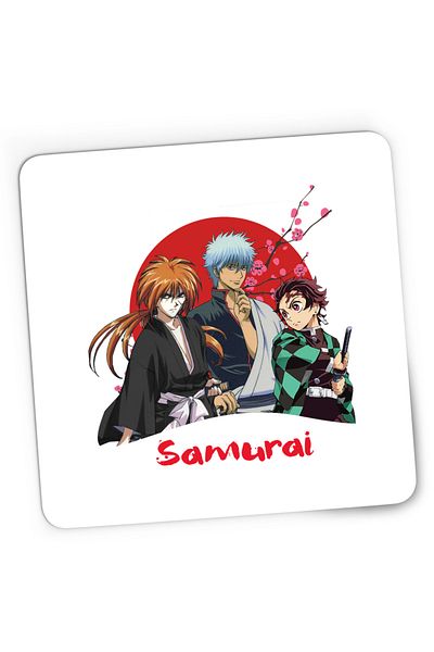 OEM Rurouni Kenshin Samurai Trio Text Sepuku Gaming Mousepad, 21x19 cm