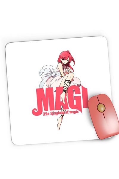 OEM Mousepad Gaming Magi The Labyrinth of Magic Morgiana Fight Jump, 21x19 cm