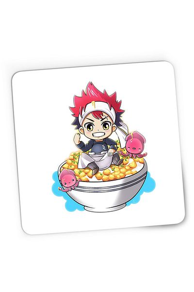 OEM Mousepad Gaming Food Wars Chibi Souma Rice Bow Anime Kage, 21x19 cm