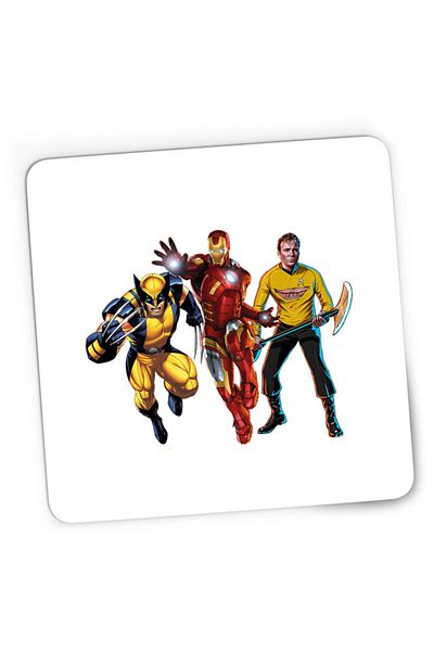 OEM Mousepad Gaming Ironman Star Trek Wolverine Universe DC, 21x19 cm