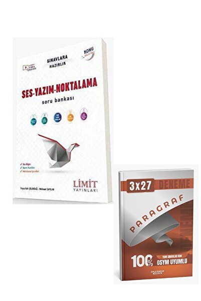 Anla Kazan Yayınları Limit 2026 Ses Yazım Noktalama Soru Bankası+Anla Kazan Paragraf