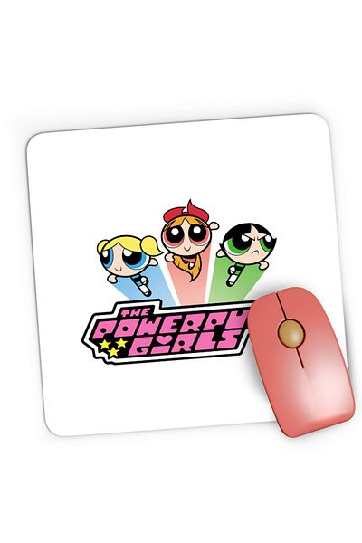 OEM Mousepad Gaming The Powerpuff Girls Logo Trio Adventure Funny, 21x19 cm