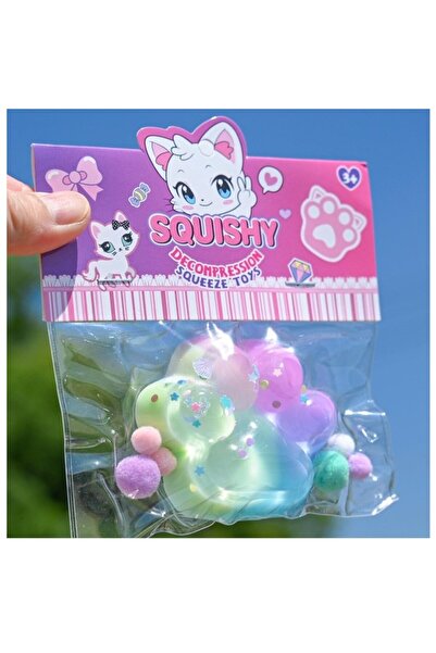 The Hub Jucarie Antistres Squishy, cu Revenire Lenta, Labuta de Pisica Pufoas...