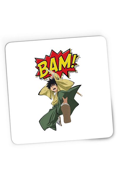 OEM Mousepad Gaming Rurouni Kenshin Yahiko Boom Manga Katana, 21x19 cm