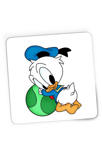 OEM Mousepad Gaming Donald Duck Kid Chibi Duckling Ball Play, 21x19 cm