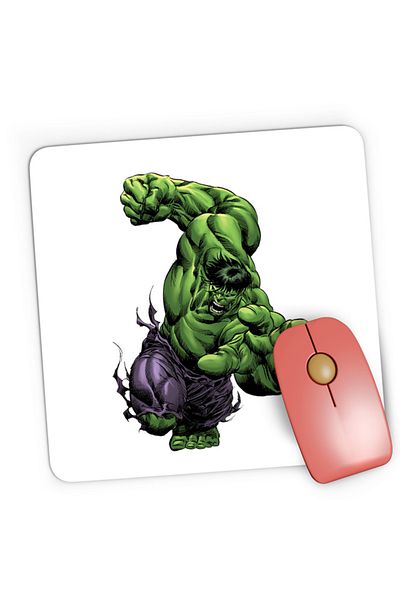 OEM Mousepad Gaming Hulk Illustration Help Comic Book Animation Movie, 21x19 cm