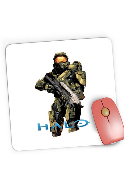 OEM Mousepad Gaming Halo Spartan Soldier Army Hero Master, 21x19 cm