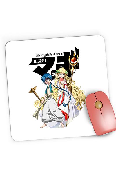 OEM Mousepad Gaming Magi The Labyrinth of Magic Alladin Blonde Girl, 21x19 cm