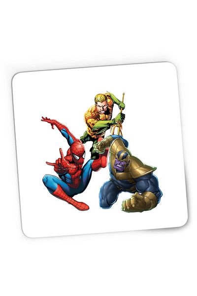 OEM Mousepad Gaming Spiderman Aquaman Thanos Save Earth, 21x19 cm