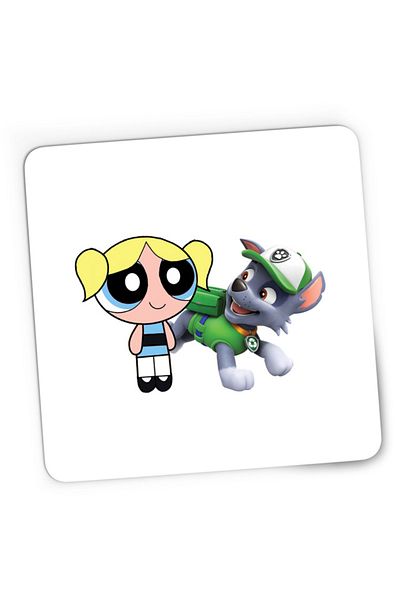 OEM Mousepad Gaming The Powerpuff Girls Bubble Paw Patrol Happy, 21x19 cm