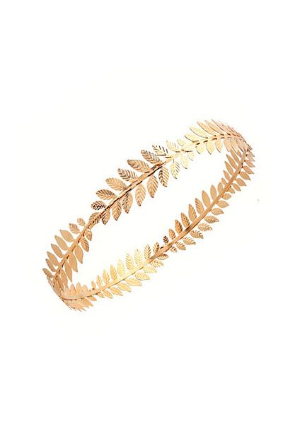 OEM Greek Goddess gold tiara with laurel leaves