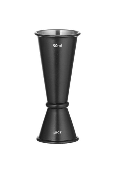 Bar up Pahar gradat cu două fețe, tip bară, cu inel, 25 ml 50 ml - negru