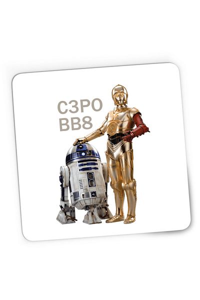 OEM Mousepad Gaming Star Wars Robots BB8 S3PO Droid, 21x19 cm