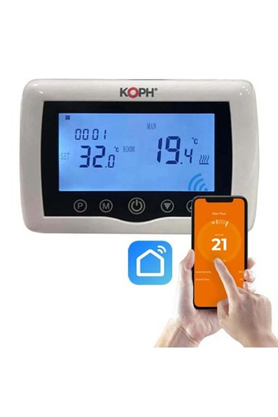 KOPH Termostat inteligent CT 99, wireless, WiFi, controlat prin internet, pentru centrale termice