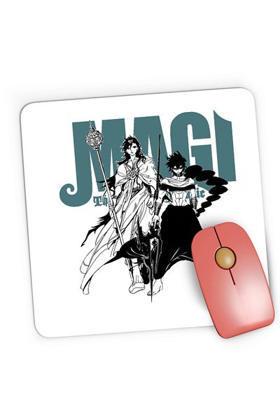 OEM Mousepad Gaming Magi The Labyrinth of Magic Group Photo Judar Sinbad Manga Style, 21x19 cm