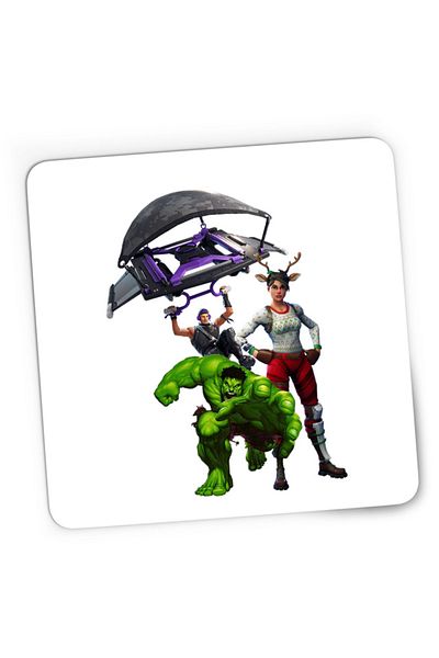OEM Mousepad Gaming Hulk Fortnite Jump Parachute America Captain, 21x19 cm