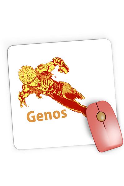 OEM Mousepad Gaming One-Punch Man Genos Robot Android Super Powers, 21x19 cm