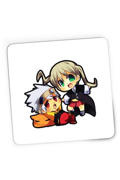 OEM Mousepad Gaming Soul Eater Soul Maka Chibi Fight Action Trap, 21x19 cm