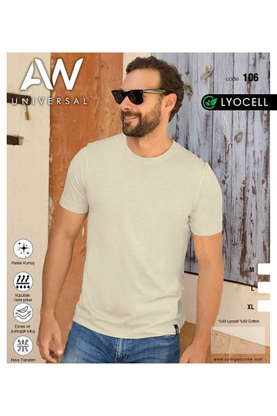 Aydoğan Tricou bărbătesc cu gât crew