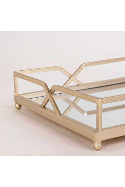 homez Metal Mirror Tray 46*30*8H cm