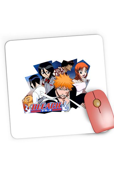 OEM Mousepad Gaming Bleach Ichigo Kurosaki Anime Manga Crew, 21x19 cm