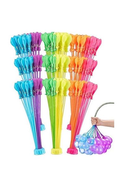 Vision XXI Set 37 Water Balloons, , Multicolor, with Water Connector, Fill in 60 Seconds, VisionXX