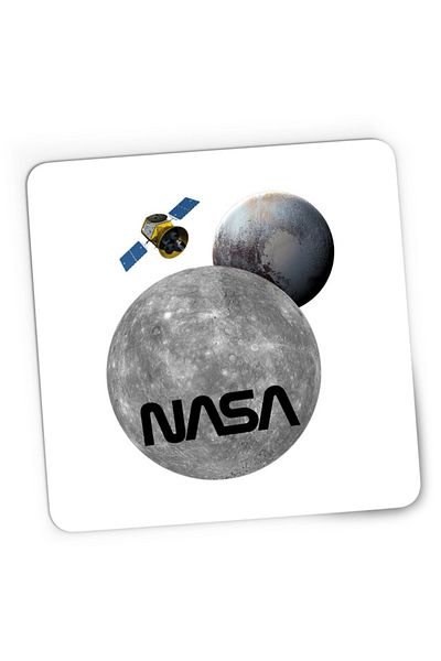 OEM Mousepad Gaming NASA Moon Pluto Space Ship, 21x19 cm
