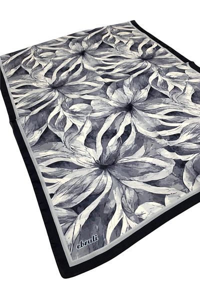 Ebruli Patterned Jan Jan 0359 Black Shawl