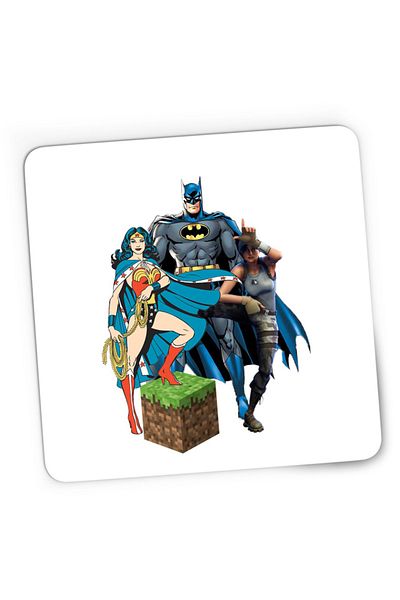 OEM Mousepad Gaming Wonder Woman Minecraft Grass Cube Batman Fortnite Dance, 21x19 cm