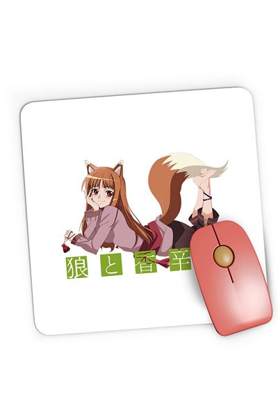 OEM Mousepad Gaming Spice And Wolf Holo Anime Slice of Life, 21x19 cm