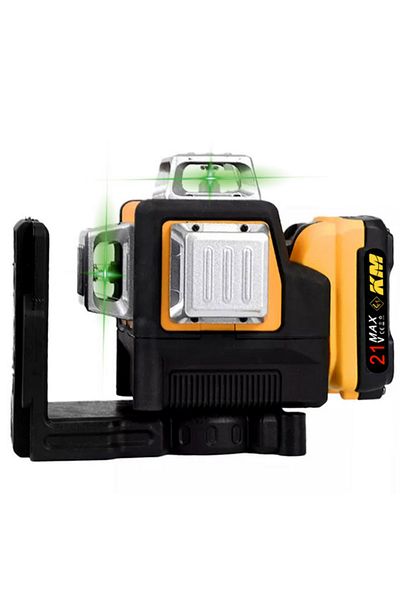 Blasko Laser level, 2 Li-Ion 21V 5Ah batteries, 16 lines, 360 degrees, 4D with green wave