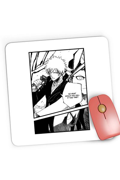 OEM Mousepad Gaming Bleach Manga Panel Scene Soul Reaper, 21x19 cm