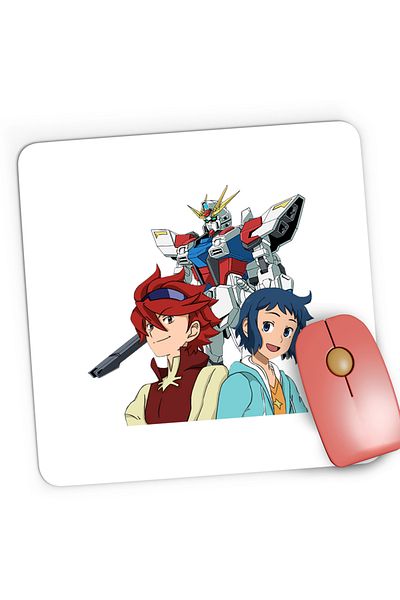 OEM Mousepad Gaming dam Build Fighters Sei Reiji Robot, 21x19 cm