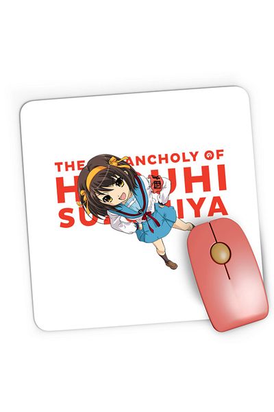 OEM Mousepad Gaming Haruhi Suzumiya Highschool Uniform Club SOS Fun Action, 21x19 cm