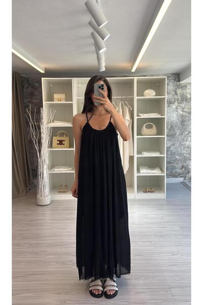 LUUNA STORE ΒΑΜΒΑΚΙΝΟ ΦΟΡΕΜΑ - ΜΑΥΡΟ