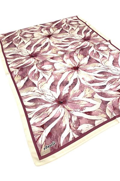 Ebruli Patterned Jan Jan 0359 Dusty Rose Shawl