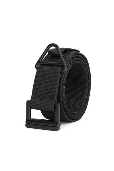 Police Black Cordura Tactical Belt with leather
