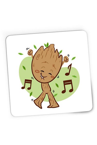 OEM Mousepad Gaming Baby Groot Music Love Dance Marvel, 21x19 cm