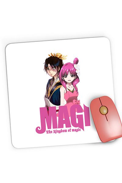 OEM Mousepad Gaming Magi The Labyrinth of Magic Morgiana Hakuryuu Party, 21x19 cm