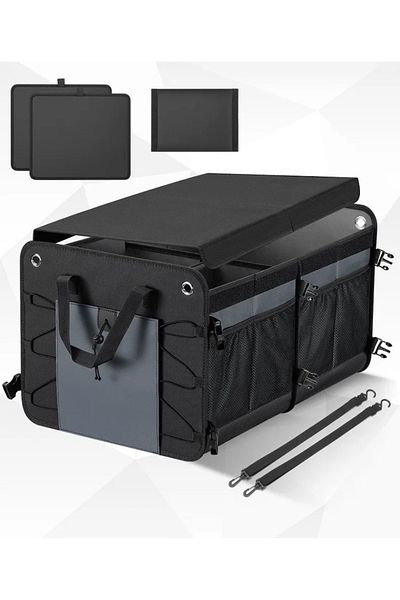 zola Trunk organizer 3 compartments, 10 pockets, 64 l, velcro fastening, handles, 60x37x32 cm