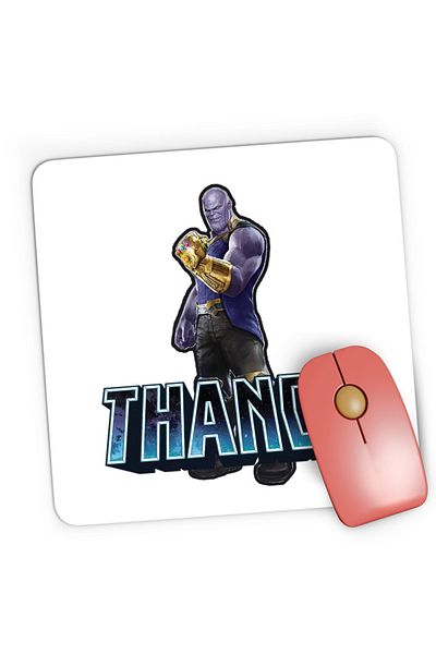 OEM Mousepad Gaming Thanos Moon Titan Infinity Watch Black Order, 21x19 cm